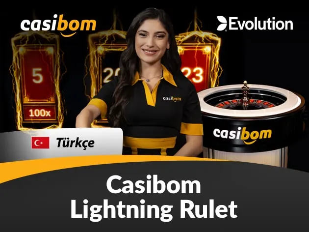 Casibom Türkçe Lightning Rulet canlı casino masası